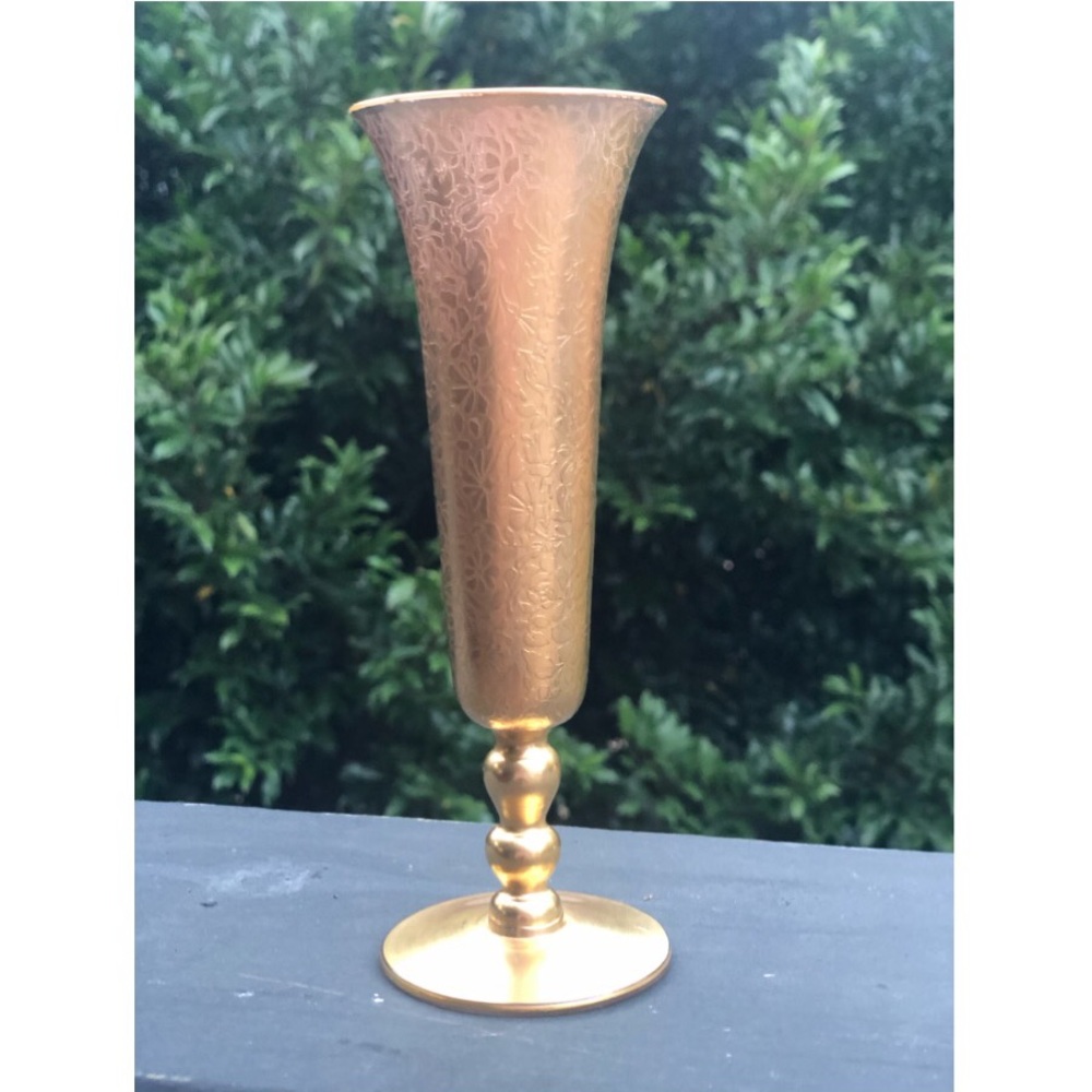 Small Gold Bud Vase